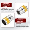 sourcing map 10pcs 1/2" Drive 6 Points Socket 19mm Metric