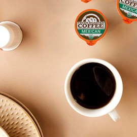 Fresh Roasted Coffee, Organic Mexican | Mold & Myco 3rd Party Tested, USDA Organic, Kosher | Medium Roast 72 Pods for K Cup Brewers