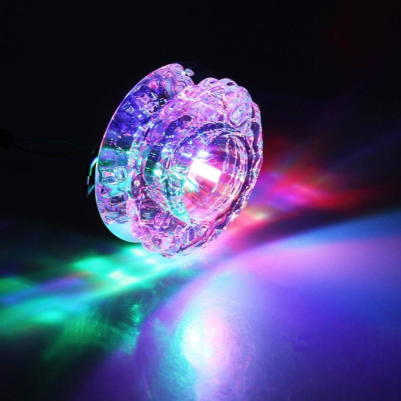 eecoo Crystal LED Downlight, 3W Recessed Ceiling Light with 5-8cm
