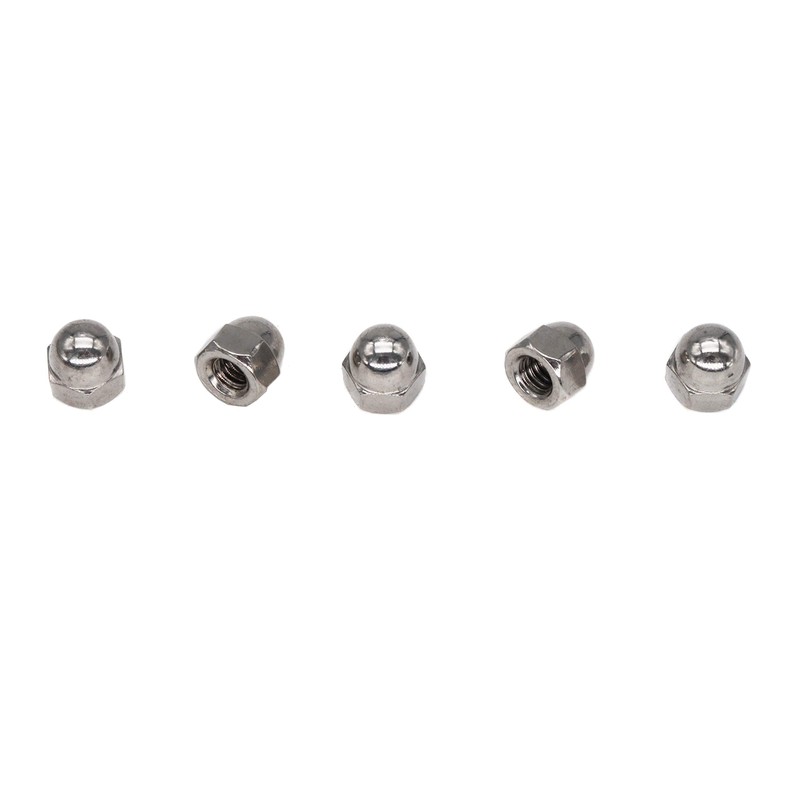 binifiMux 60pcs 1/4-20 Inch Acorn Cap Nuts, 18-8/304 Stainless Steel