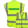 Paramedic Yellow Hi Vis Viz Safety Vest Waistcoat, Reflective High