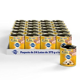 PEDIGREE Alimento para Perros Cachorros, Sabor Pollo Carne Molida 375 Gr, Paquete De 24 Latas