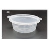 100 x 60ml Hinged Lid Food Grade Plastic Round Containers
