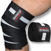 Kniebandagen zum Wickeln Medium [2er Set] (+ Trainingspläne) V2 verbesserte
