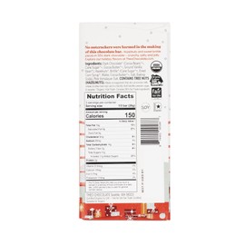 Theo Chocolate Holiday Nutcracker Brittle Organic Dark Chocolate Bar, 55% Cacao, 6 Pack | Vegan, Fair Trade