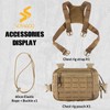 VOTAGOO Tactical Chest Bag, 2L Capacity, Molle Chest Rig, Chest