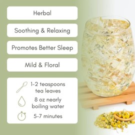 Organic Chamomile Loose Leaf Tea - 1 oz Bag (approx. 15 servings) | Full Leaf Tea Co.
