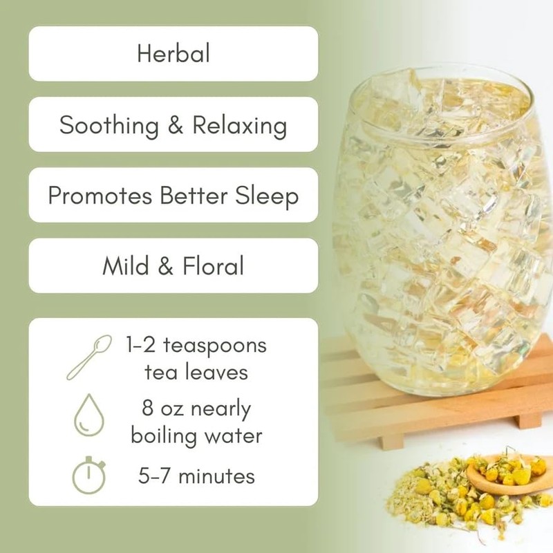 Organic Chamomile Loose Leaf Tea - 1 oz Bag (approx.
