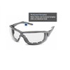 Gateway Safety 22GY0F Silverton Temple Version Safety Glass, Gray Frame-