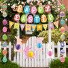 Pre-Strung Easter Decorations Set - Happy Easter Banner Decor with
