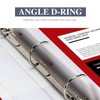 3 Ring Binders, 1.5 Inch Slant D-Rings, White, Clear View,