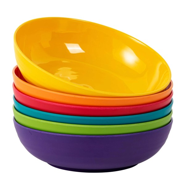 Kx-Ware 8-inch Melamine Bowls, 40-ounce Salad/Pasta/Di