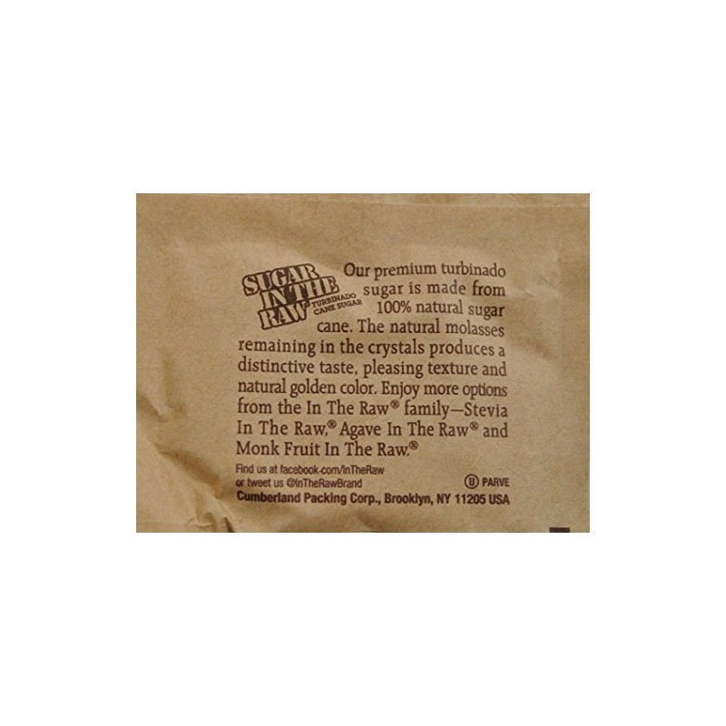 Sugar In The Raw Packets 50400 (1200 Packets per Case)