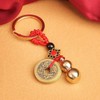 XNHIU Chinese Feng Shui Gourd Keychains Knot Lucky Coins Lucky