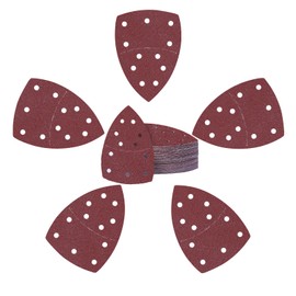 50PCS Mouse Detail Sander Sandpaper 11 Holes 60 Grit Hook and Loop Mouse Sanding Sheets for Mouse Sanders Abrasive Pads for Precision Sanding