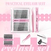 DEFSAP DEFSAP DIY Eyelash Extension Kit, 240pcs lash Extension Kit