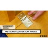 TERF® Heavy Duty Polished Chrome Counter Flap Hinges 100mm X