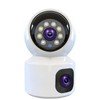 Dual Lens 4+4MP PTZ+Bullet Indoor WiFi Camera – AI Human