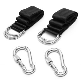 FL HUA Pack of 2 Swing Attachment with Carabiner, Heavy Duty Swing Hanging Outdoor Tree Swing Attachment Long for Balcony Hammock Hanging Chair