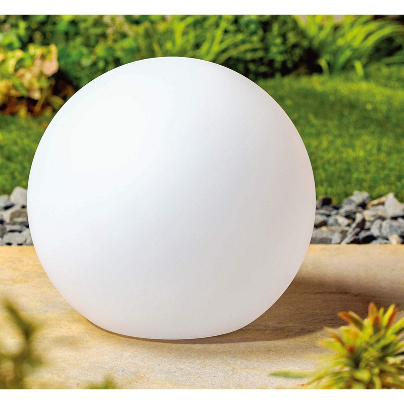 Lunartec Solar Garden Globes: Solar LED Light Ball with Remote