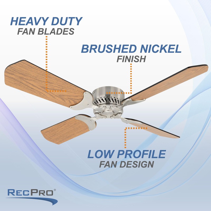 RecPro RV 12V Ceiling Fan | 4-Blade | 4-Speed |