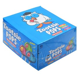 Tootsie Pops The Fruit Ones, Assorted Fruit Flavored Lollipops with Chewy Fruity Center, 30 Ounces, 48 Count