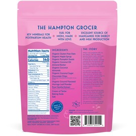 The Hampton Grocer Lacnola Lactation Granola, 2 pack – Galactagogue Superfood Blend with Oats, Flax, Moringa, Almonds, Pumpkin Seeds & Coconut – Increase Milk Supply, Lactation Support, Lactation Snacks, Breastmilk Boosting, Breastfeeding Snacks