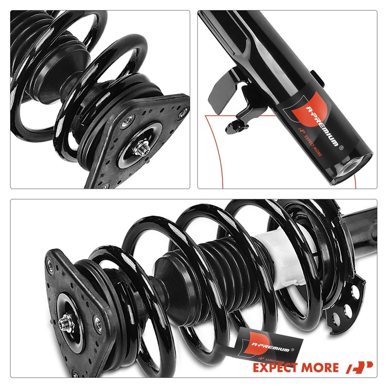 A-Premium Front Pair (2) Complete Strut & Coil Spring Assembly