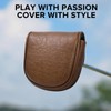 Golf Mallet Putter Cover Headcover, Magnetic Closure Premium Leather Birdie