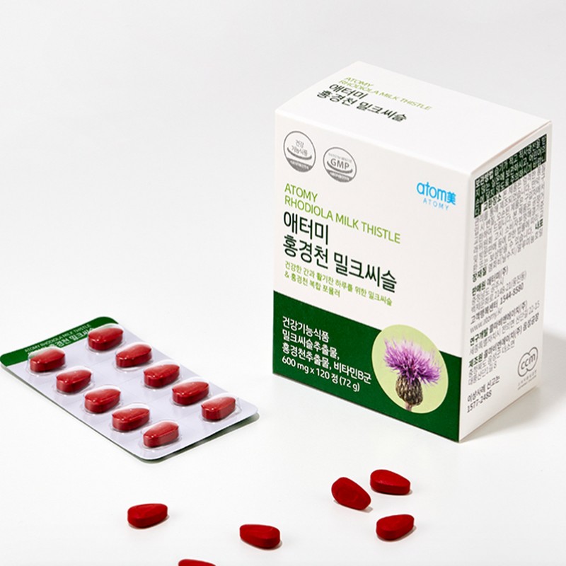 Atomy Rhodiola Milk Thistle 120 tablets, 2 month supply /