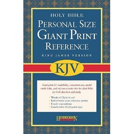 KJV Personal Size Giant Print Reference Bible, Value Edition (Red Letter, Imitation Leather, Black)