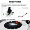 Record Adapter 7" EP Record Player Accessory 45 Turn Adapter