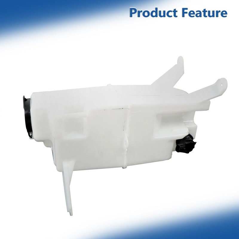 Windshield Washer Fluid Reservoir White with Pump and Sensor Hole