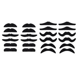 LuckyStar365 24 pcs Novelty Fake Mustaches, Mustache Party Supplies, Self Adhesive Mustaches for Masquerade Party & Performance