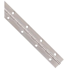 Stainless Steel Continuous Hinge with Hole, Bright Annealed Finish (2 Feet, 2 Inches)