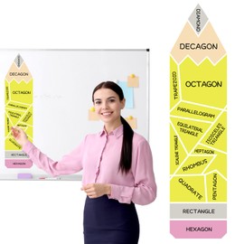 Dunzoom Educational Math Posters Math Classroom Door Decor Back to School Door Decorations with Pencil for Classroom Design for Middle High School Homeschool Educational Supplies