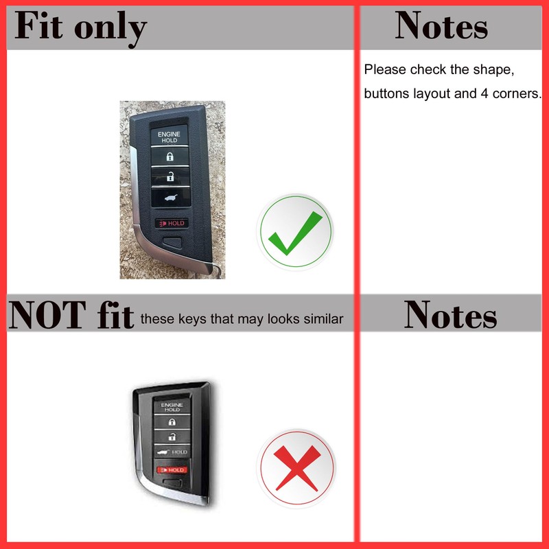 Zorratin Silicone Remote Smart Key Fob Case Cover Protector for