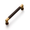 JIASENBAO 5 Pack Antique Brass Cabinet Pulls 3.75" Hole Center