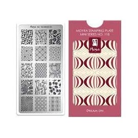 for Small Nails MOYRA Mini Stamping Plate118"Dream ON" Stamping Plate