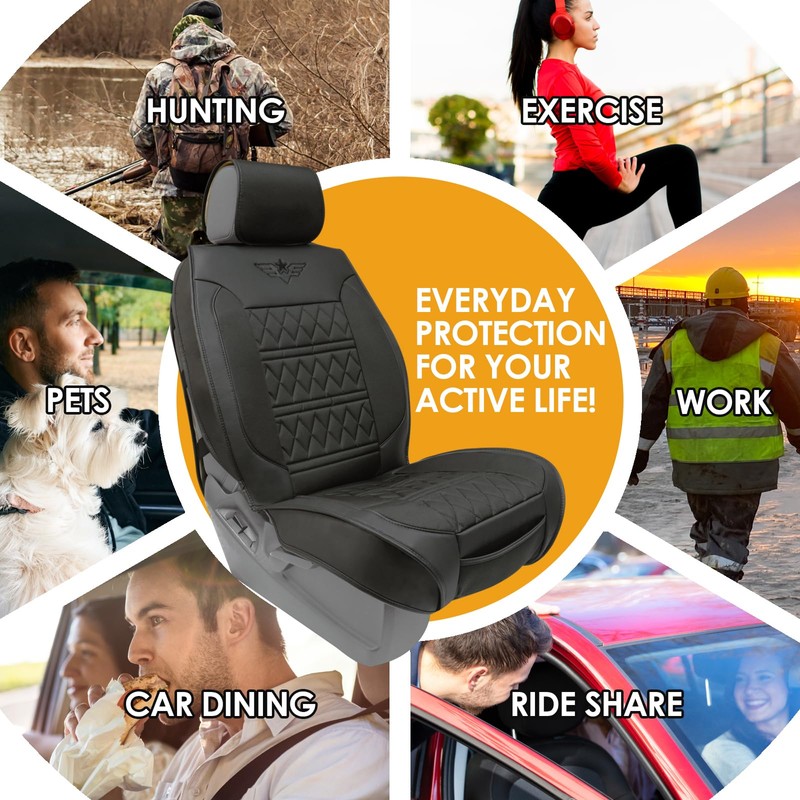 LPI Truck Heavy Duty Premium Truck Seat Covers for Front