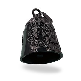 Guardian Bell Viking Odin Lion Cross Angle Wings Motorcycle Bell Skull Spider Gremlin Bell Evil Eye Motorcycle Bell St Christopher Motorbike Bell, black
