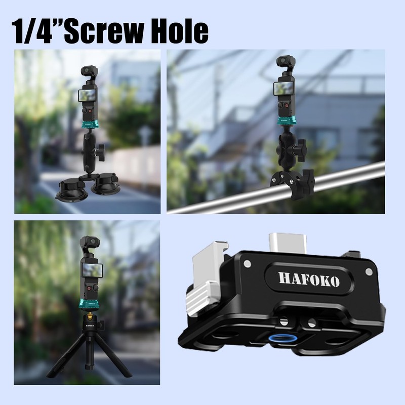 HAFOKO Osmo Pocket 3 Charging Base Adapter, Quick Release Base