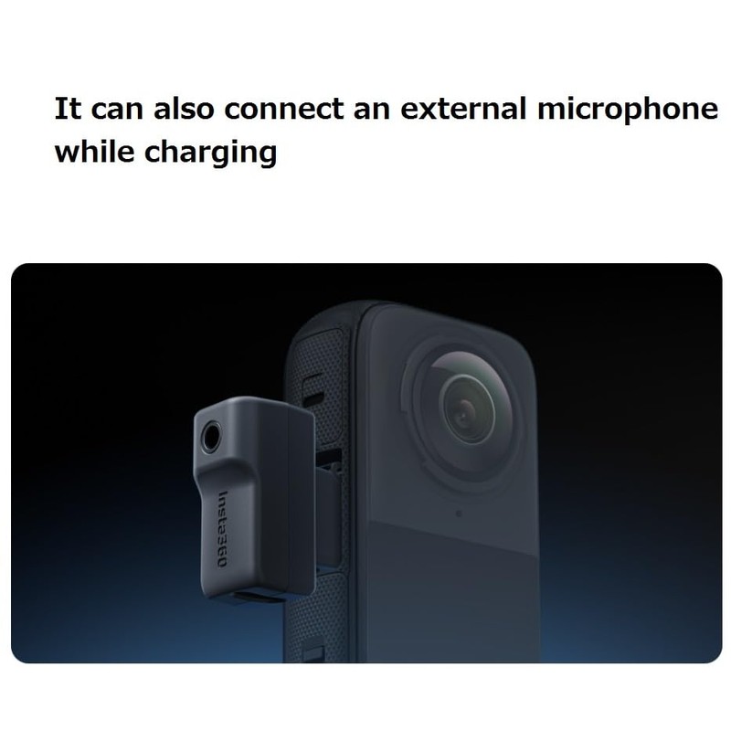 Twaxl Insta360 ONE X4 Audio Adapter (Vertical Lens) Audio Head