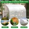 Clear Greenhouse Plastic Covering, 16Mil Thickness Heavy Duty Clear tarp