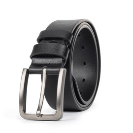 XuoAz Mens Casual-Leather-Belt Classic-Adjustable Genuine-Leather Waist Strap Every Day Jeans Belts
