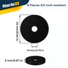 Mario10 24-Piece Rubber Hose Washer Set – 1/2", 3/4", and