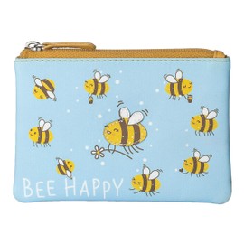 Mala Leather Good Luck Bee Purse Made of High Quality Leather 4115, Bee Happy, s,
