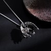 YZMOXNL Skull Necklace Punk Skeleton Wings Pendant Choker Goth Halloween