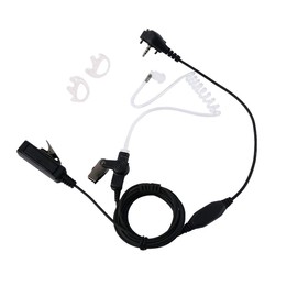 Klykon VX-261 Earpiece Headset with Ptt Mic for Motorola Yaesu Vertex Standard VX-230 VX-231 VX-298 VX-350 VX-351 VX-180 EVX-531 2 Way Radio Walkie Talkie,2 Pack