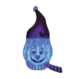 Enchanted Forest 8' LED Lighted Snowman Head w/ Prism Lights Christmas Inflatable Outdoor Decor